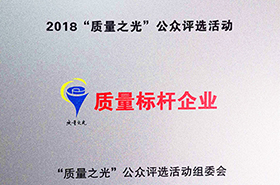 皖南電機(jī)：2018質(zhì)量之光評選活動“質(zhì)量標(biāo)桿企業(yè)”